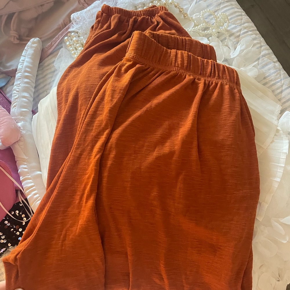 Fall orange sweatpants!